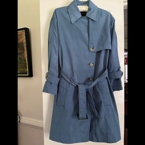 Emporio Armani Slate Blue Trench Coat!  It’s a beautiful coat-NWOT